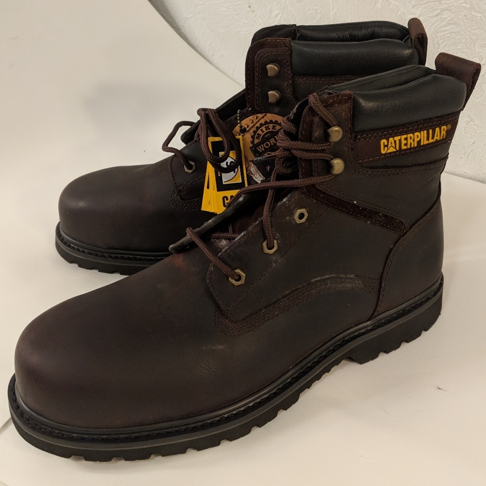 CAT Caterpillar Steel Toe Slip Resistant Boots